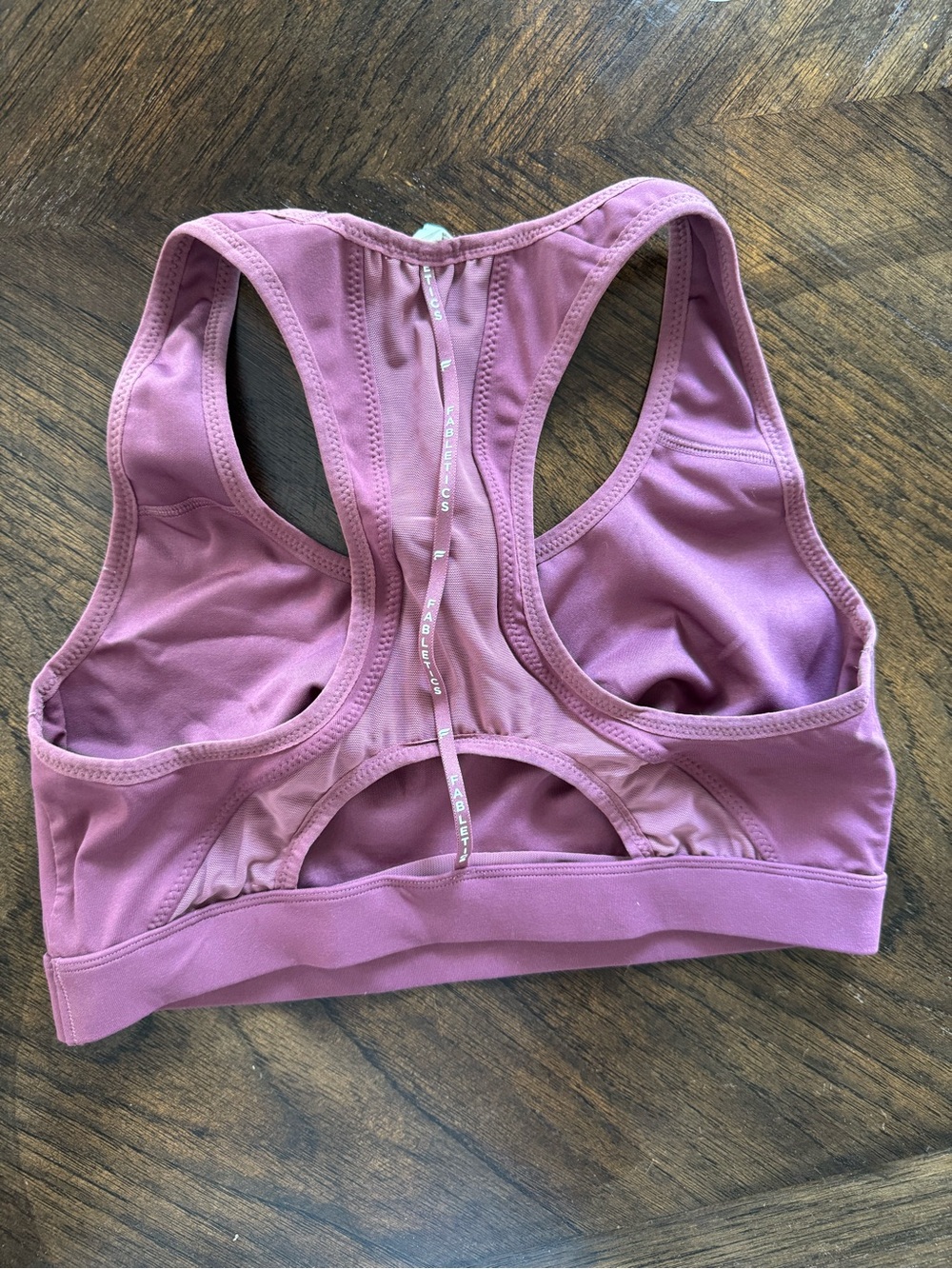 Fabletics Mauve Racerback Sports Bra - Picture 3 of 3